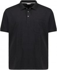 Adamo Klaas Regular fit Polo Shirt with Pocket Black