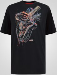 D555 Elliot T-shirt mit Mehrfarbigem Gitarrendruck