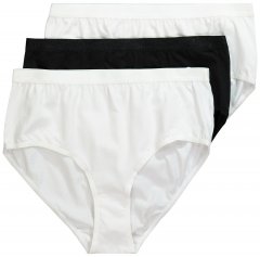 Ulla Popken 309783 Slips 3er-Pack Weiß