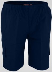 D555 Nick Cargoshorts mit elastischem Bund Marineblau