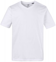 JP1880 702415 T-Shirt mit V-Ausschnitt Weiß