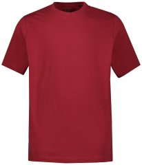 JP1880 702558 T-Shirt mit Rundhals Dunkelrot