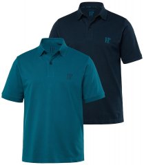 JP1880 704317 Poloshirt Doppelpack Petrolblau/Dunkelblau