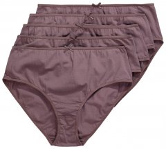 Ulla Popken 710201 Slips 5er-Pack Braun