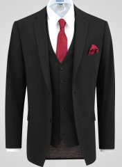 D555 Ted 4 Way Stretch Tailored Suit Jacket Schwarz