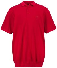 JP1880 712617 Poloshirt mit Bauchfit Chilirot