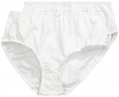 Ulla Popken 712882 Slips 2er-Pack Weiß