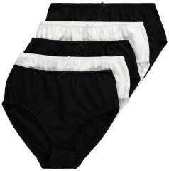 Ulla Popken 712890 Slips 5er-Pack Mehrfarbig