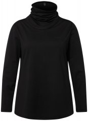 Ulla Popken 751623 Schnelltrocknendes Skishirt Schwarz