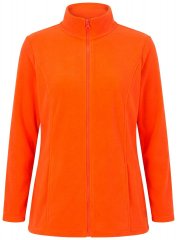 Ulla Popken 796970 Leichte Fleecejacke Orangerot
