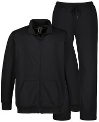 JP1880 802933 Jogginganzug mit Jacke und Hose Schwarz