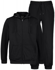 JP1880 802934 Jogginganzug mit Kapuzenjacke und Hose Schwarz