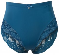 Ulla Popken 809385 Shaping-Slip mit Spitze Petrol