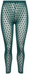 Ulla Popken 823383 Gepunktete Strumpfleggings Oliv