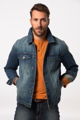 JP1880 826234 Jeansjacke mit Brusttaschen Indigoblau