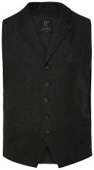 JP1880 828736 Tweedweste mit Strickrücken Schwarz