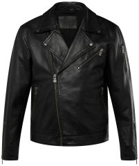 JP1880 830586 Bikerjacke aus Lammnappa Schwarz