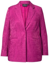 Ulla Popken 830767 Blazer in Crash-Optik Magenta