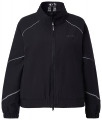 Ulla Popken 833237 Sportjacke mit Reflektordetails Schwarz