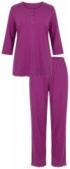 Ulla Popken 833660 Pyjama Violett