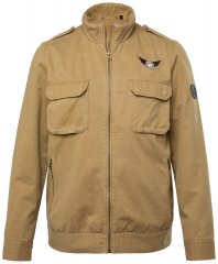 Men+ 641 Baumwolljacke mit Stehkragen Camel