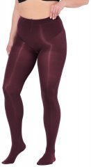 Ulla Popken 837870 Strumpfhose 100 den Beerenrot
