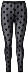 Ulla Popken 837949 Gemusterte Strumpfleggings Schwarz