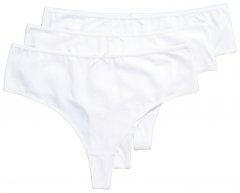 Ulla Popken 838637 Strings 3er-Pack Weiß