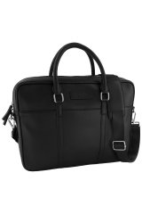JP1880 838828 Laptoptasche aus Leder Schwarz