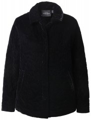Ulla Popken 843244 Samtjacke Schwarz