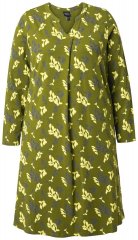 Ulla Popken 845190 Geblümtes Jerseykleid Türkis
