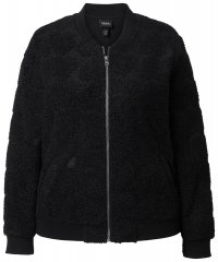 Ulla Popken 845262 Teddyjacke Schwarz