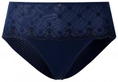 Ulla Popken 846235 Hipster-Slips mit Spitze Dunkelblau