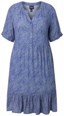 Ulla Popken 848724 Gemustertes Kleid Mehrfarbig