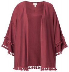 Ulla Popken 849860 Kimono Rostrot