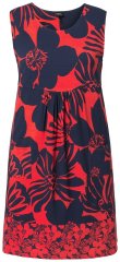 Ulla Popken 850175 Gemustertes Jerseykleid Koralle