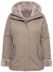 Ulla Popken 850509 Kunstfelljacke Taupe