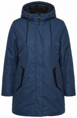 Ulla Popken 850794 Funktionsmantel Dunkelblau