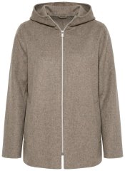 Ulla Popken 851788 Wollmantel Hellbraun
