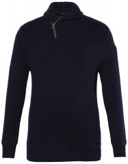JP1880 851795 Strickpullover mit Schalkragen Dunkelblau TALL