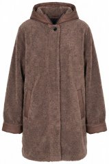 Ulla Popken 851809 Teddyjacke Hellbraun