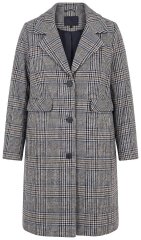 Ulla Popken 851826 Wollmantel Wollweiß
