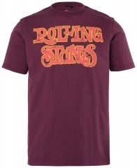 JP1880 851910 Rolling Stones Vintage Logo T-Shirt Aubergine