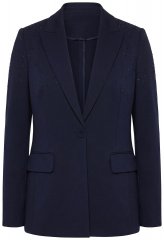 Ulla Popken 852498 Blazer mit Strasssteinen Dunkelblau