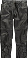 JP1880 853066 Lederhose mit großen Gesäßtaschen Schwarz