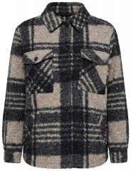 Ulla Popken 853709 Teddyjacke Beige