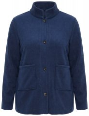 Ulla Popken 854200 Fleecejacke Dunkelblau