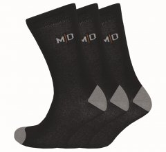 Motley Denim Alex Socks 3-Pack Black