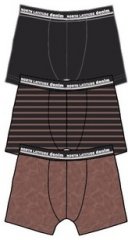 North Latitude 61341 3er-Pack Boxershorts Cognac Braun