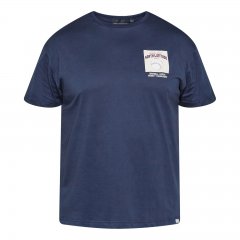 North Latitude T-Shirt With Print Navyblau
